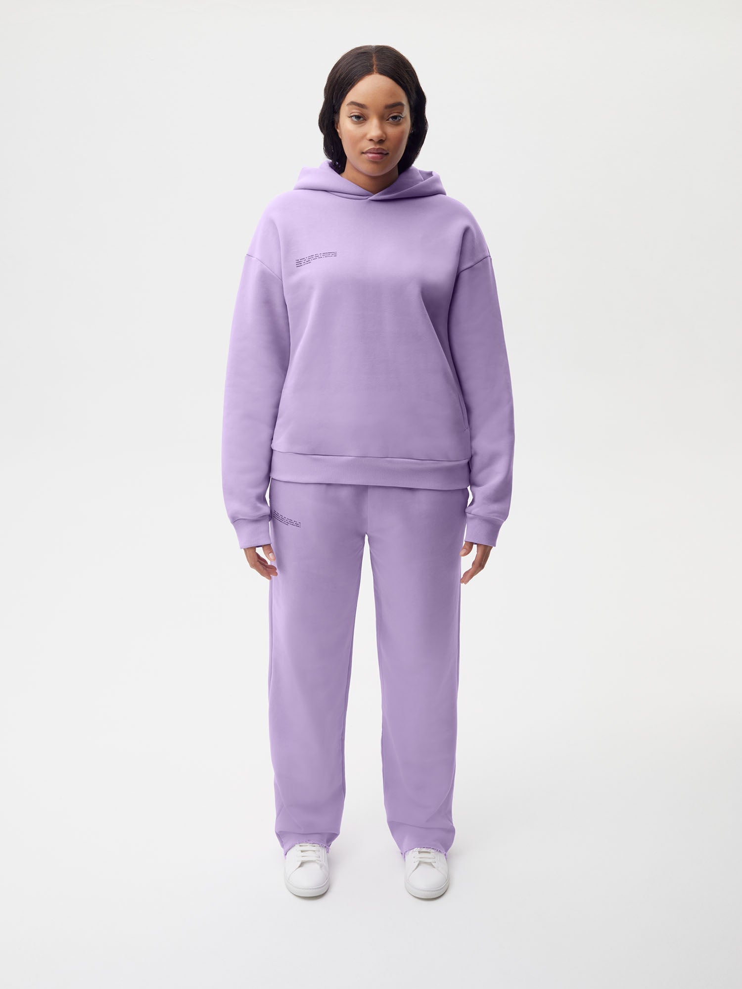 Heavyweight Recycled Cotton Hoodie Orchid Purple Female