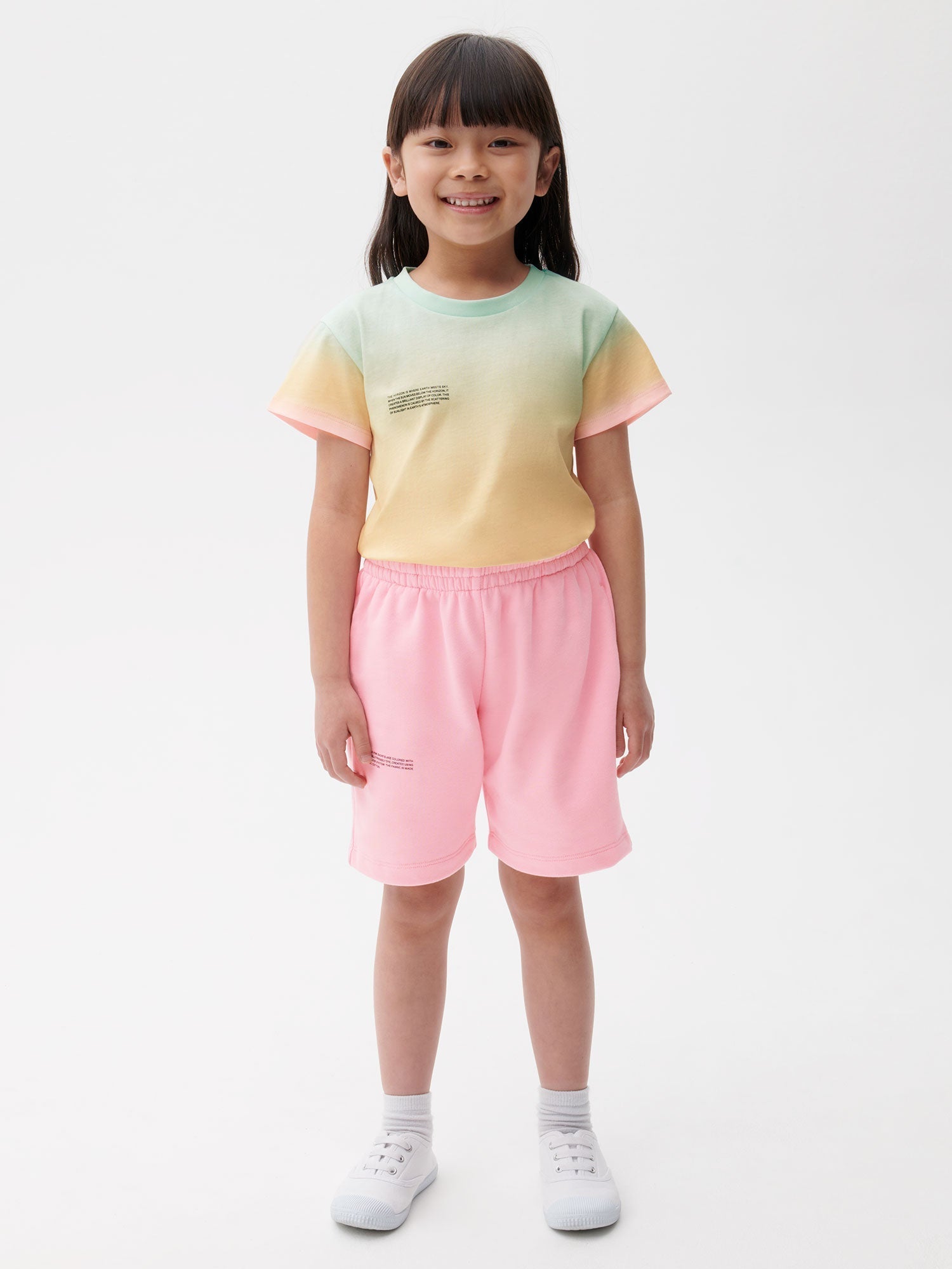 Horizon Kids Organic Cotton Long Shorts Sakura Pink