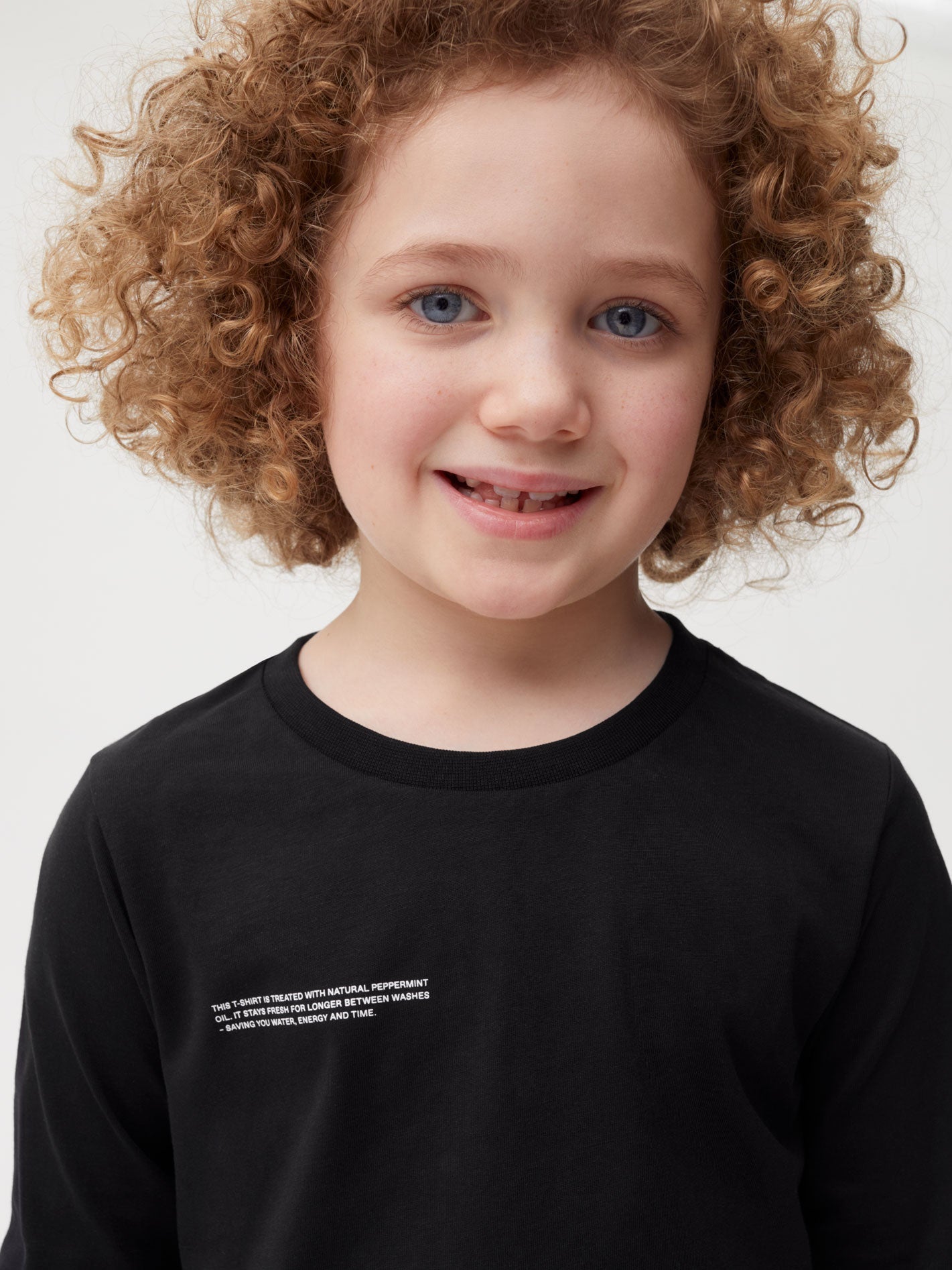 Kids Organic Cotton Long Sleeve T Shirt Black