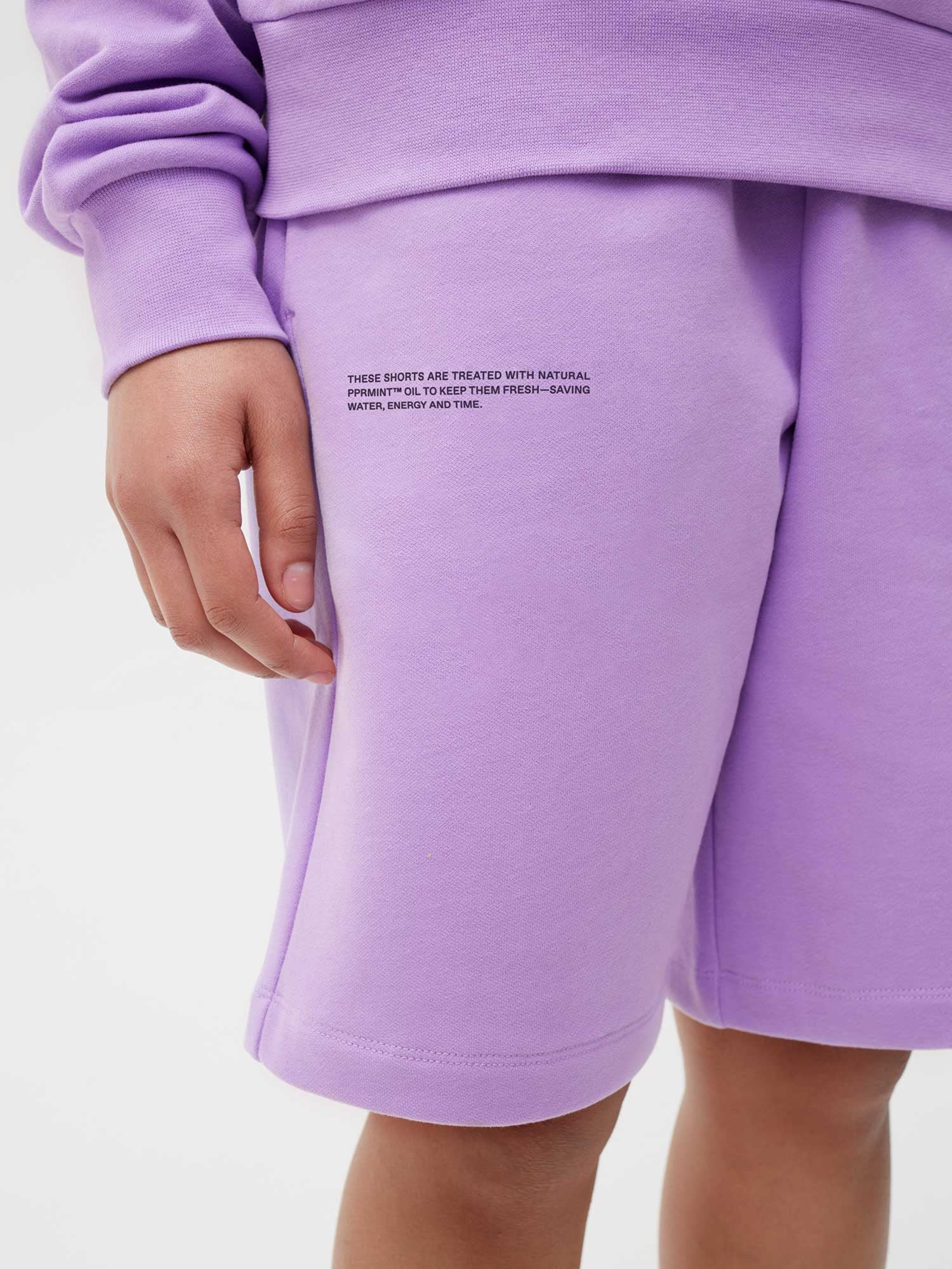 Organic Cotton Long Shorts Orchid Purple Female