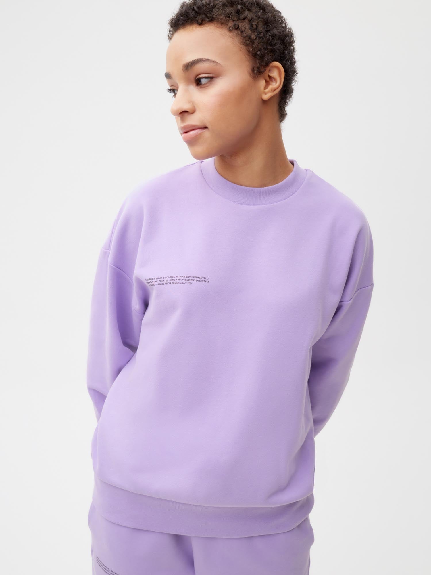 Organic Cotton Sweatshirt Orchid Purple Female