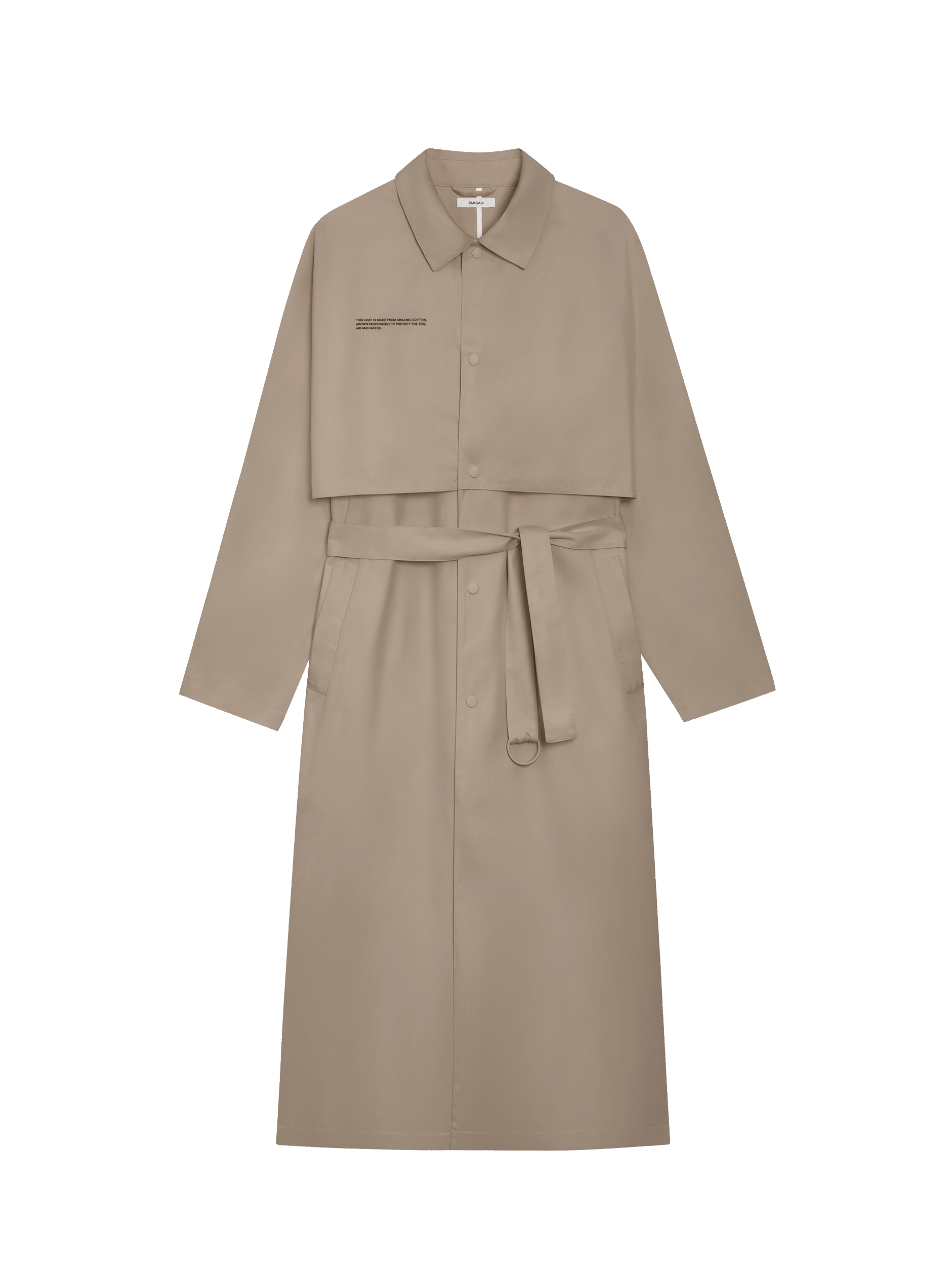 Organic Cotton Trench Coat—taupe-tall-packshot-3