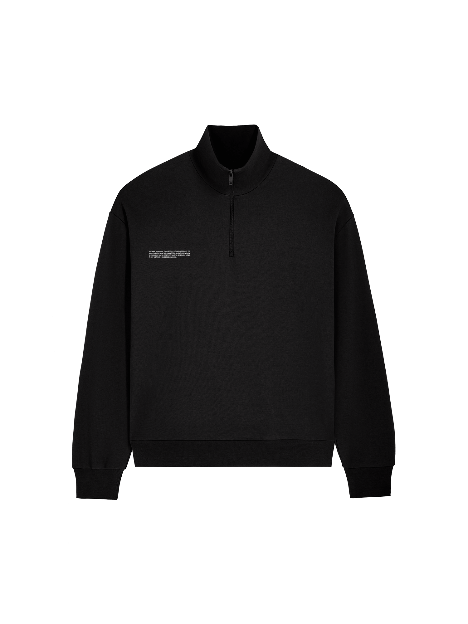 Recycled_and_Organic_Cotton_Half_Zip_Funnel_Neck_Sweatshirt_Black-packshot-2