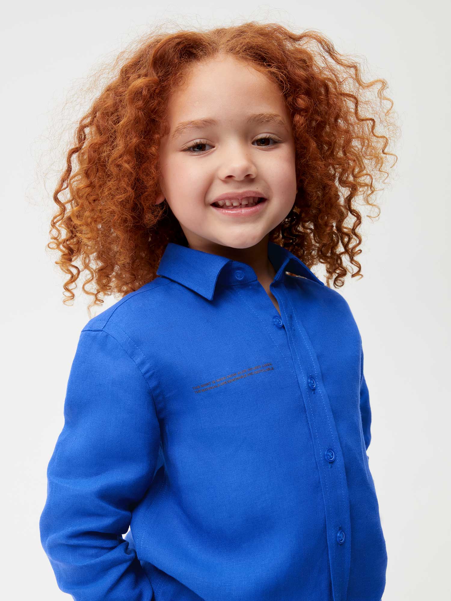 Kids Aloe Linen Long Sleeve Shirt