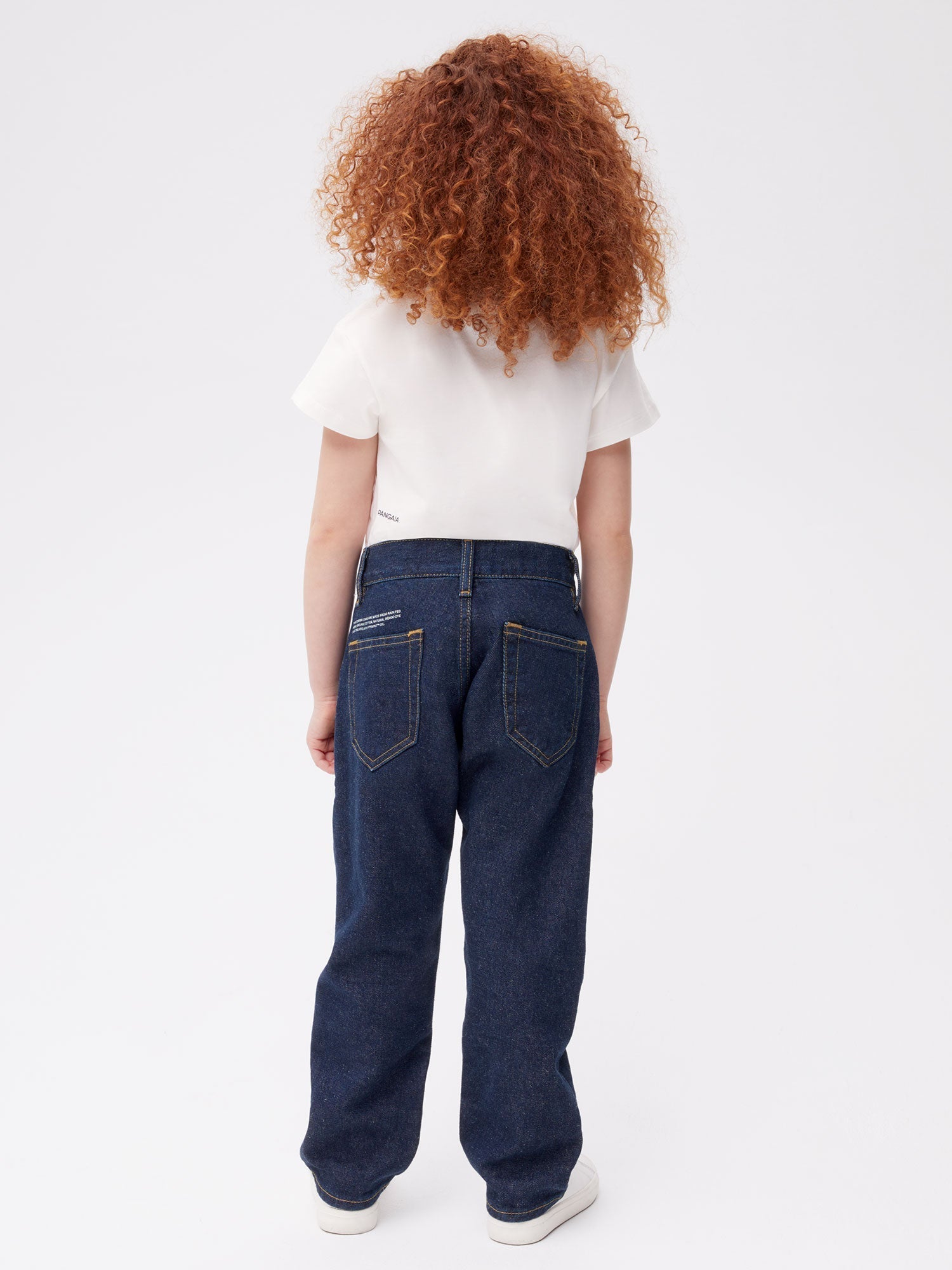 Kids Hemp Denim Elastic Waist Jeans Dark Indigo Wash