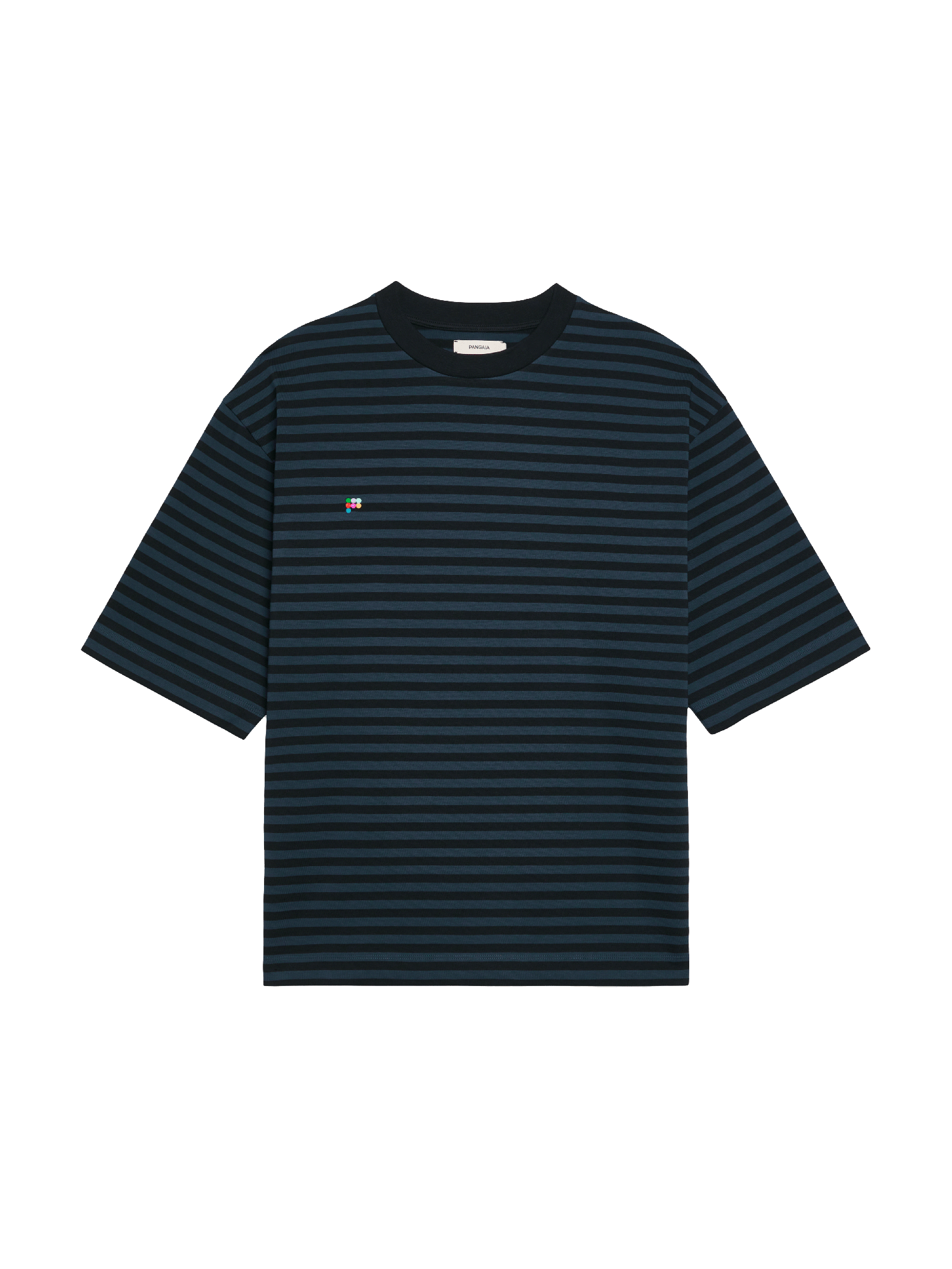 Recycled Cotton Stripe Boxy T-Shirt-packshot-3